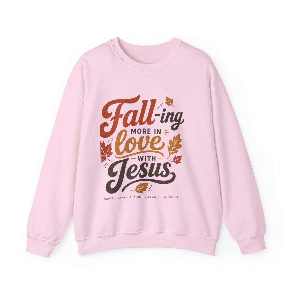 Fall-ing More in Love with Jesus Crewneck Sweatshirt