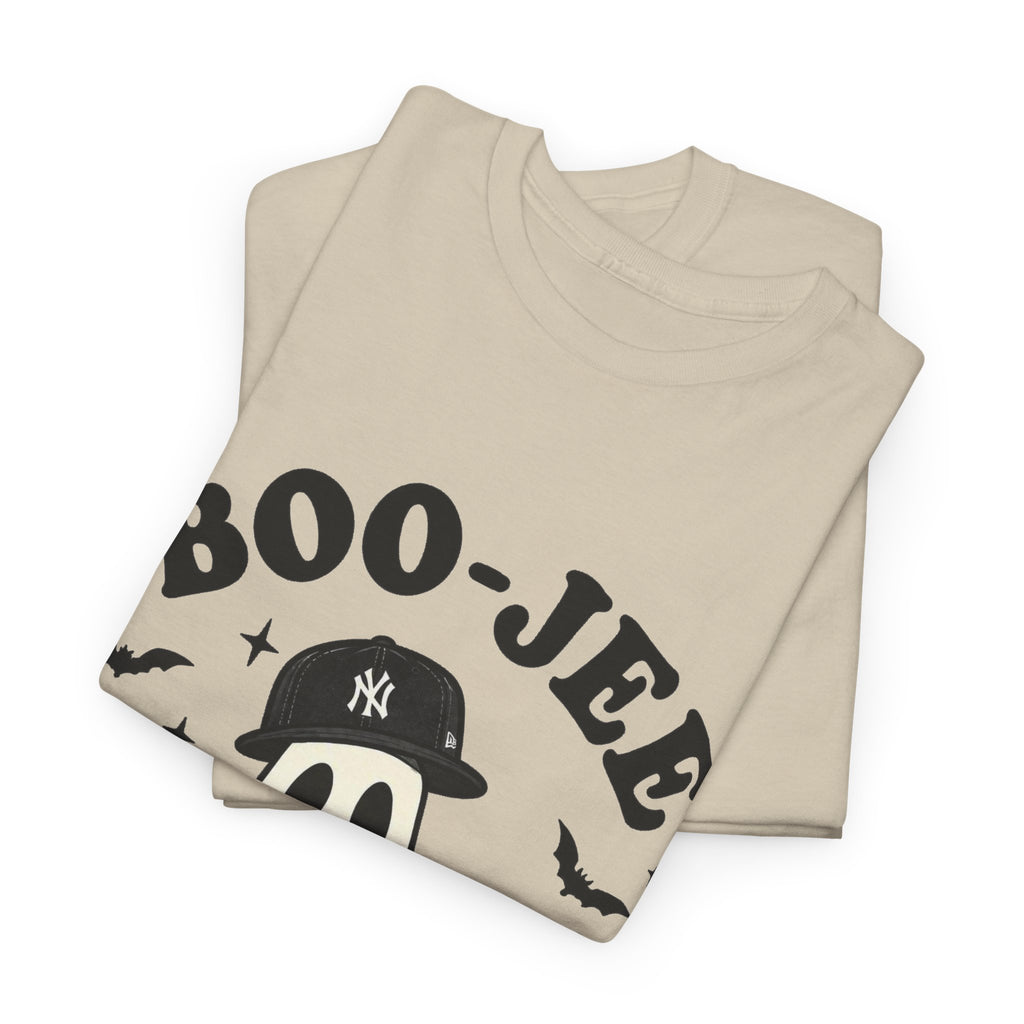 Ghost Trick Halloween Tee — “Boo- Jee” Cute Ghost Candy Bucket T‑Shirt