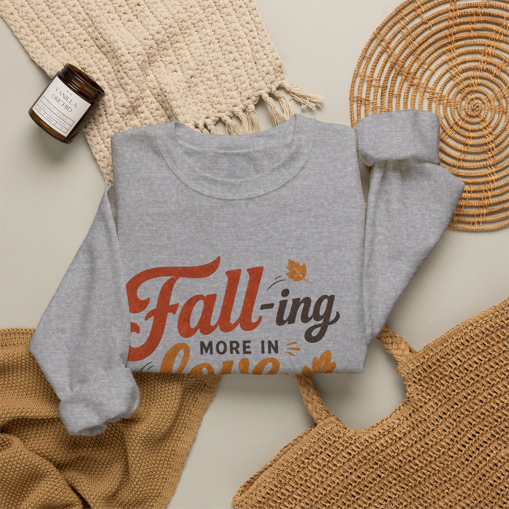 Fall-ing More in Love with Jesus Crewneck Sweatshirt