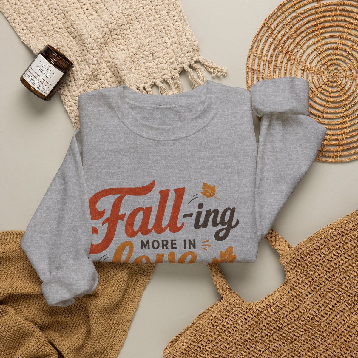 Fall-ing More in Love with Jesus Crewneck Sweatshirt