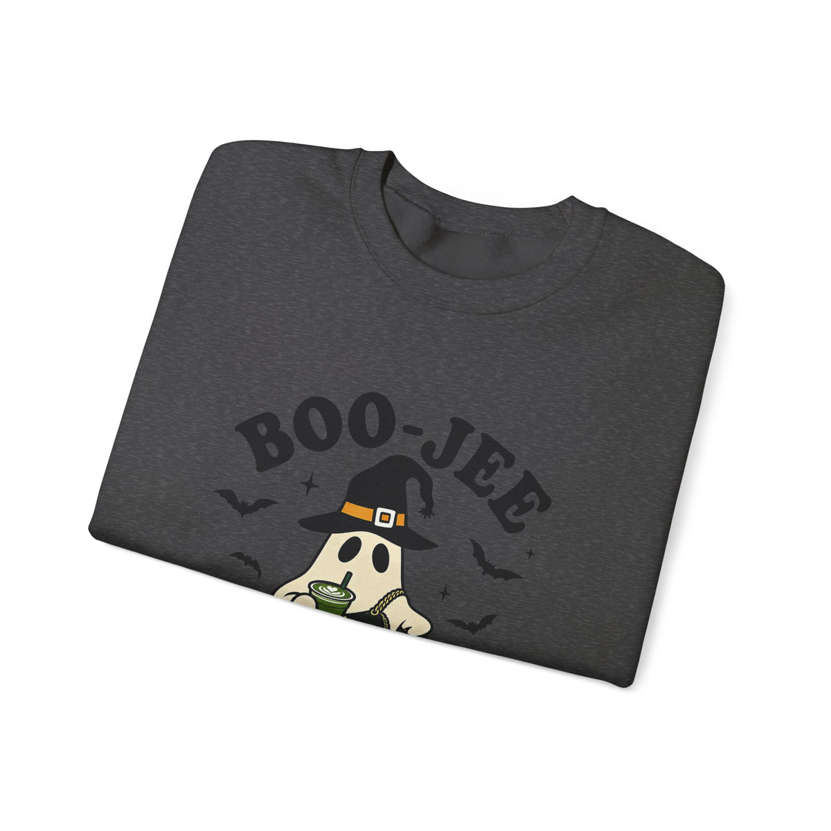 Matcha Ghost Sweatshirt — “Boo-Jee Who Live Off Matcha” Halloween Pullover