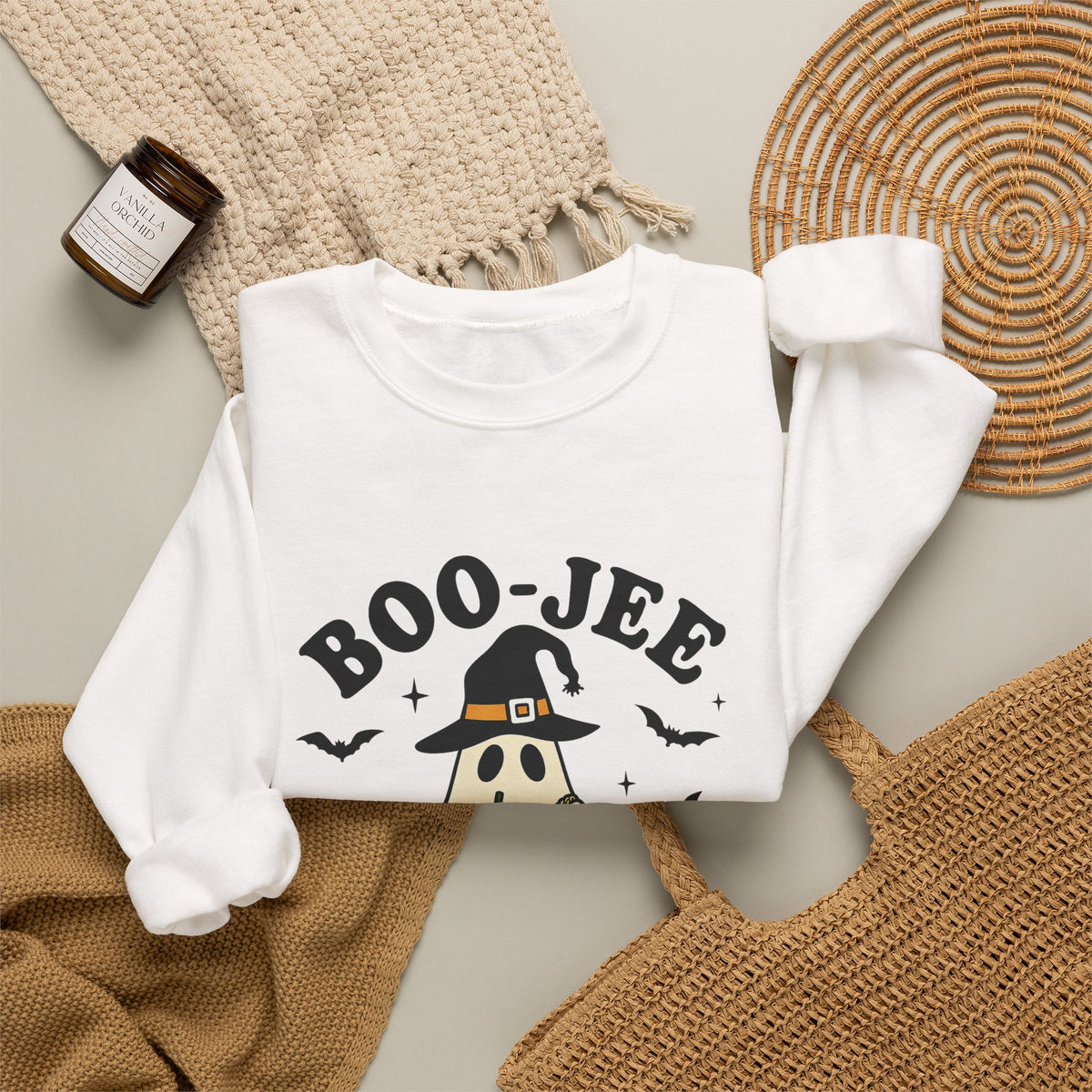 Matcha Ghost Sweatshirt — “Boo-Jee Who Live Off Matcha” Halloween Pullover