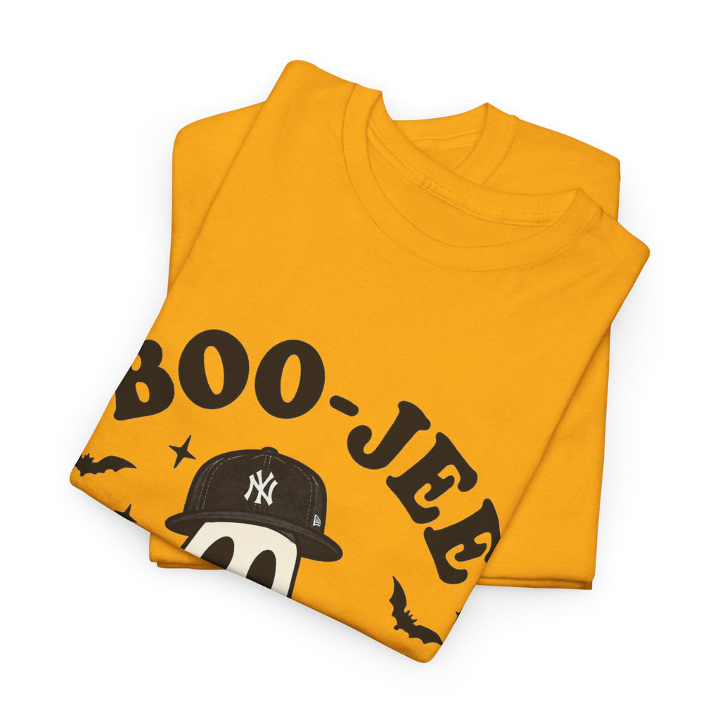 Ghost Trick Halloween Tee — “Boo- Jee” Cute Ghost Candy Bucket T‑Shirt