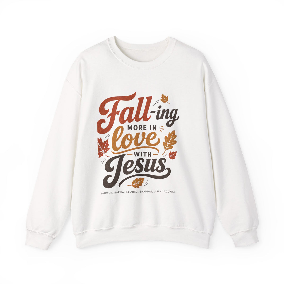 Fall-ing More in Love with Jesus Crewneck Sweatshirt