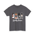 Spooky Season Halloween Tee — Cute Ghost, Pumpkin, Black Cat & Mummy Design