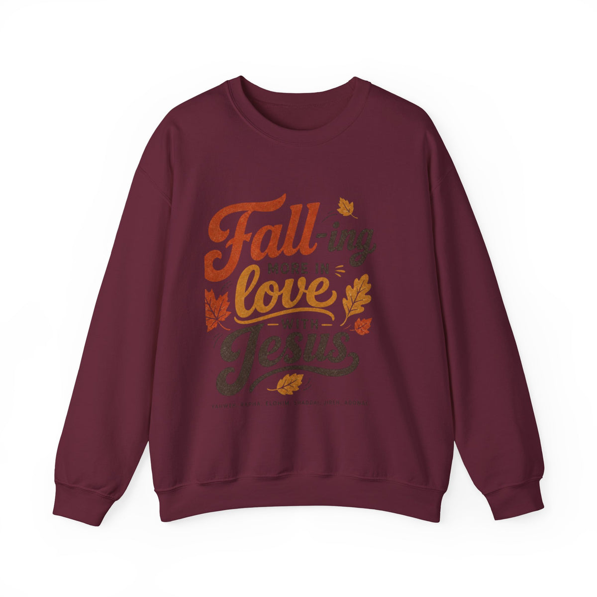 Fall-ing More in Love with Jesus Crewneck Sweatshirt