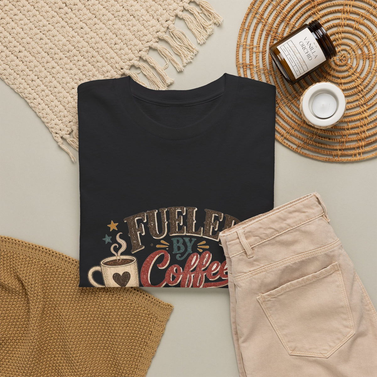Fueled by Coffee & Tiny Victories T-Shirt