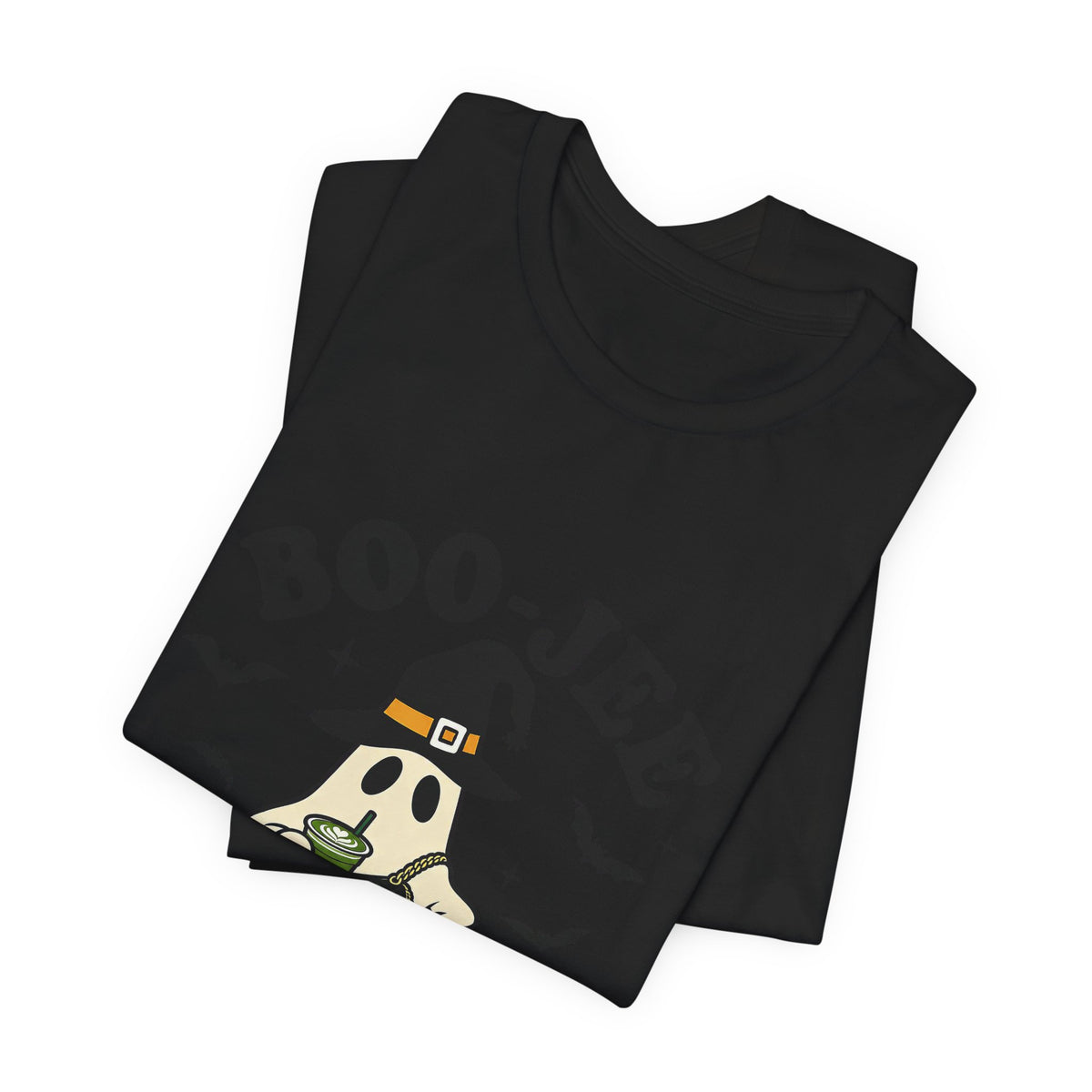 Boo-Jeē Matcha Ghost Tee — "Who Live Off Matcha" Halloween Shirt