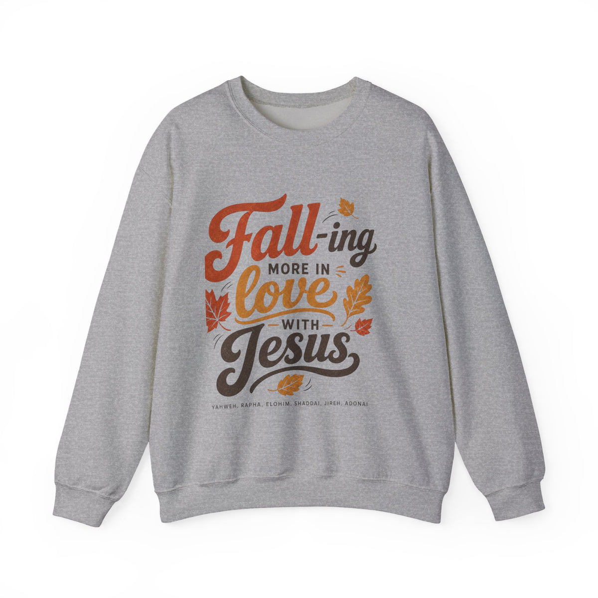 Fall-ing More in Love with Jesus Crewneck Sweatshirt