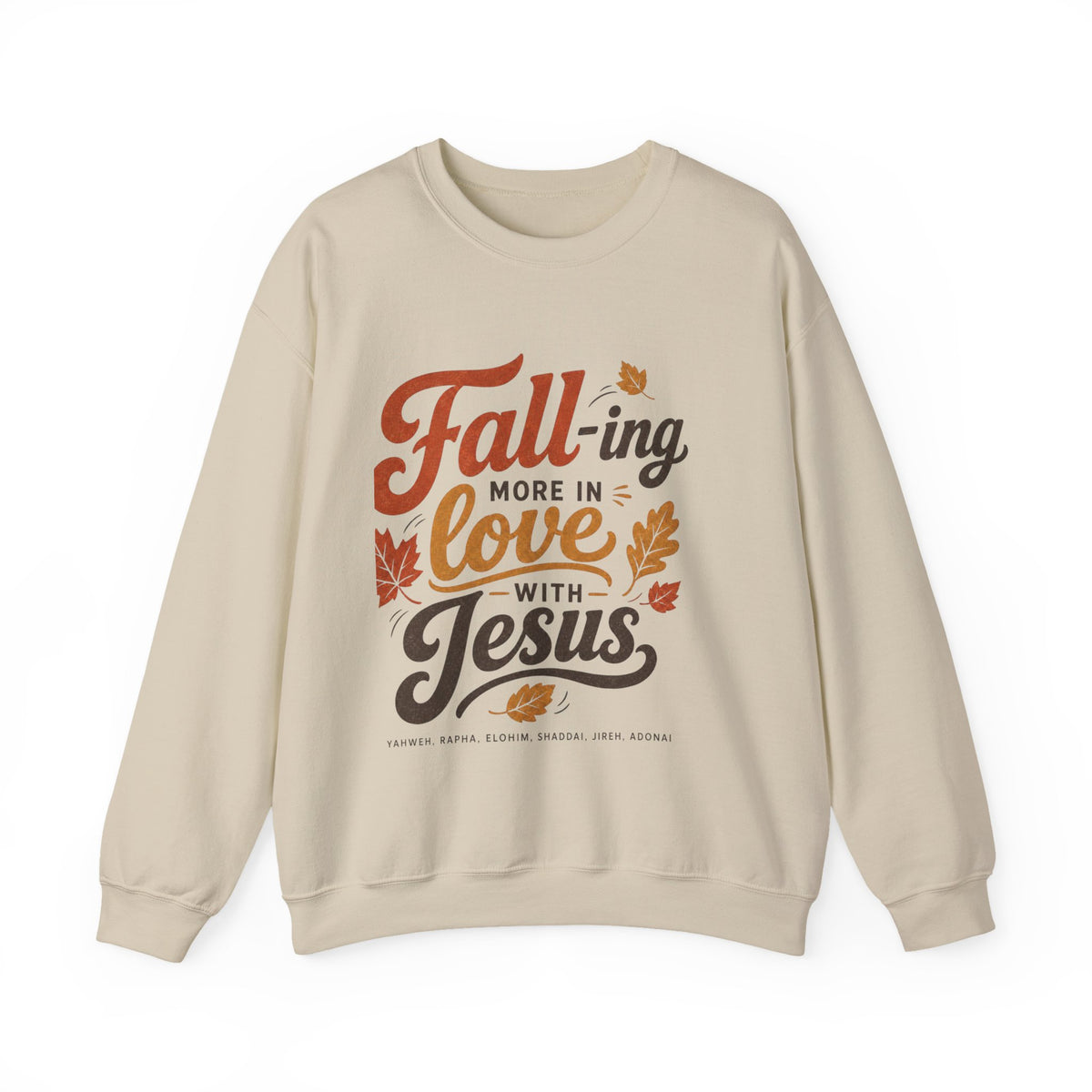 Fall-ing More in Love with Jesus Crewneck Sweatshirt