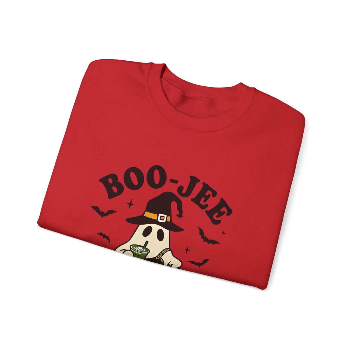 Matcha Ghost Sweatshirt — “Boo-Jee Who Live Off Matcha” Halloween Pullover